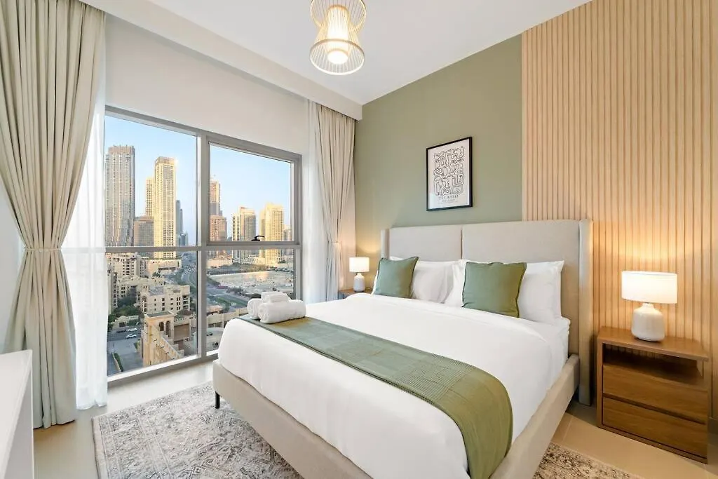 Elegant 3Br - Stunning Burj Khalifa View Lägenhet Dubai