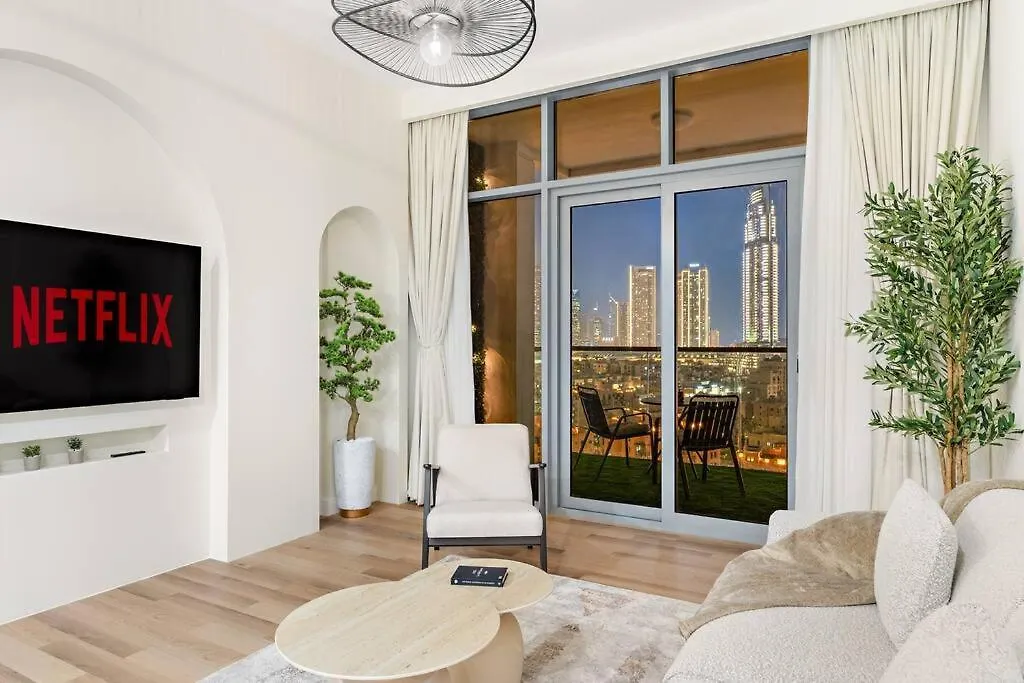 Elegant 3Br - Stunning Burj Khalifa View Lägenhet Dubai Förenade Arabemiraten