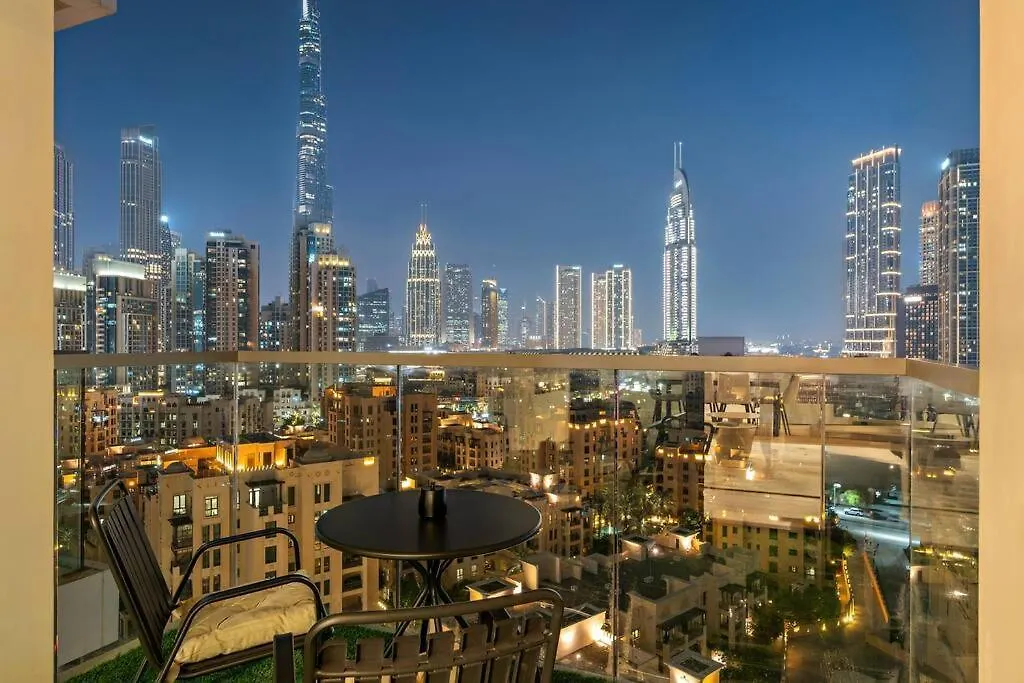Elegant 3Br - Stunning Burj Khalifa View Lägenhet Dubai