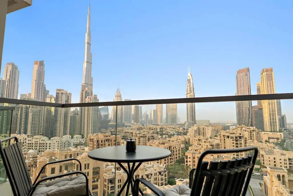 Elegant 3Br - Stunning Burj Khalifa View Lägenhet Dubai
