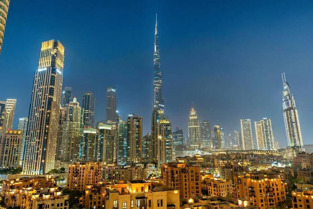 Elegant 3Br - Stunning Burj Khalifa View Lägenhet Dubai